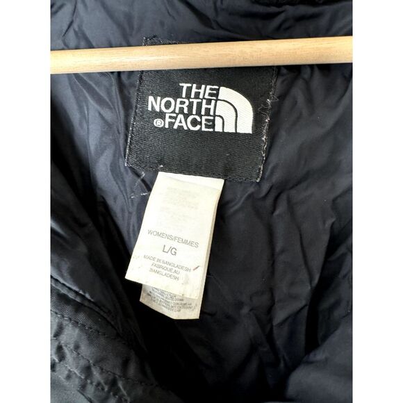 The North Face 550 Women's Hooded Down Filled Puffer Jacket Size Large L Fur - Picture 3 of 5